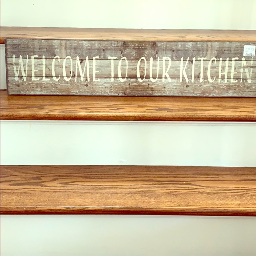 Welcome To Our Kitchen Sign